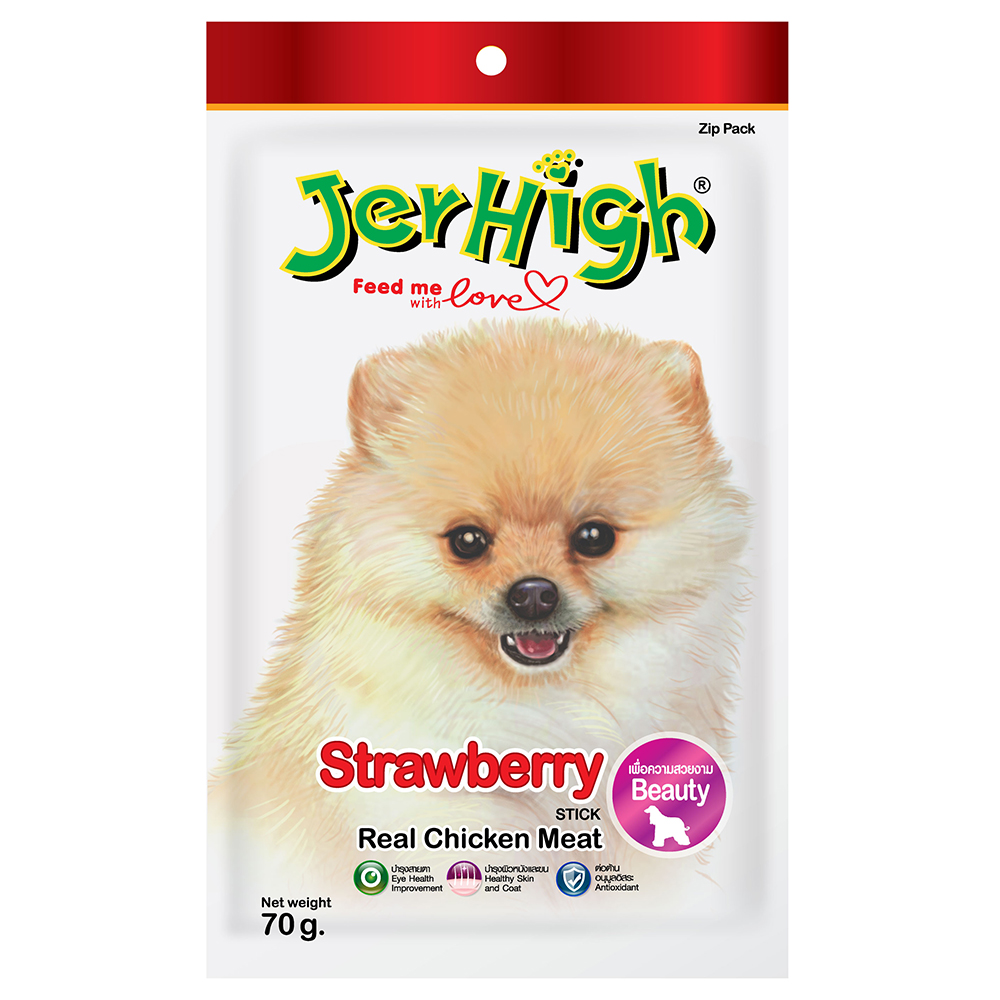 Bánh thưởng cho chó vị dâu tây JERHIGH Strawberry Sticks