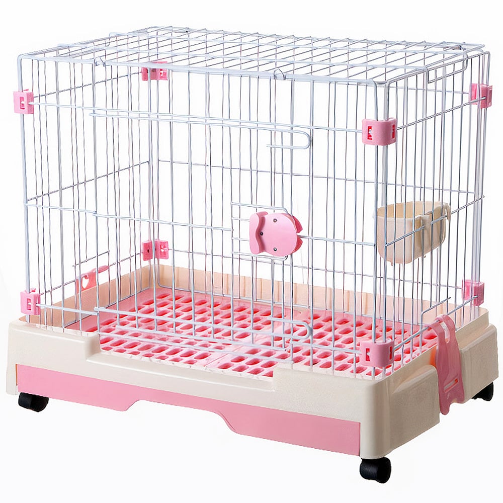 Chuồng chó mèo bằng sắt sàn nhựa AUPET Dog Cage