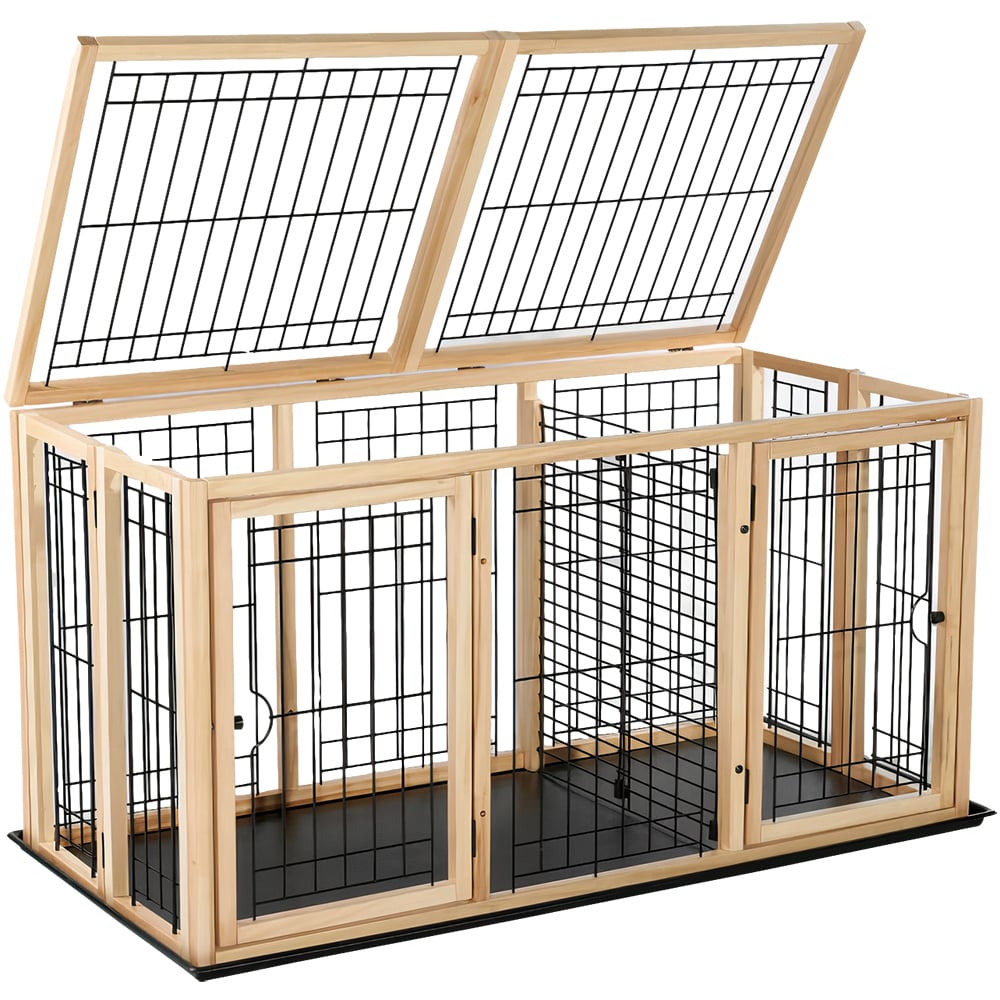 Chuồng chó mèo bằng gỗ sàn nhựa RICHELL RC30