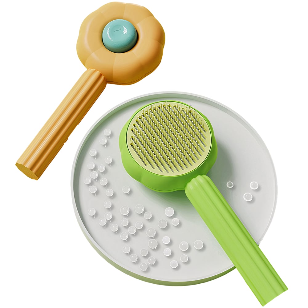 Lược chải lông chó mèo có nút bấm PAW Flowers Pet Comb