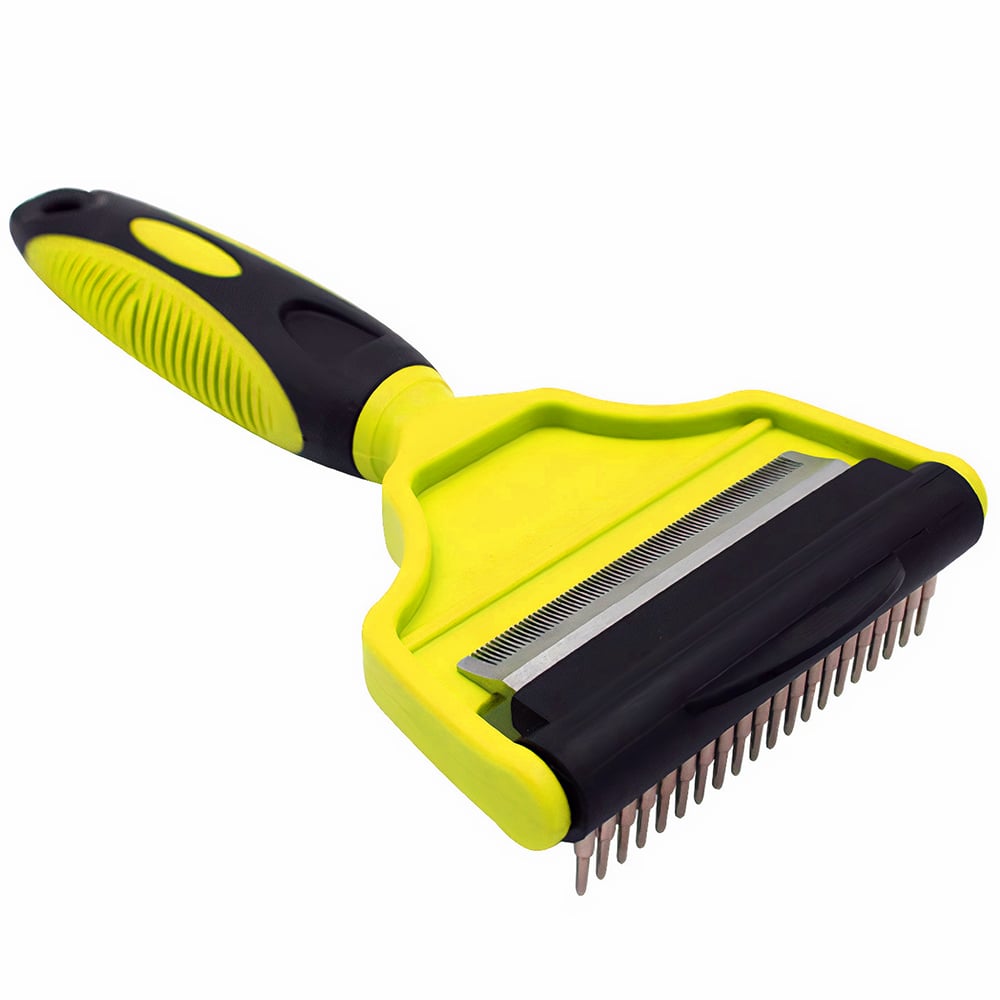 Lược chải lông gỡ rối cho chó mèo 2 lưỡi KUDI Dual Head