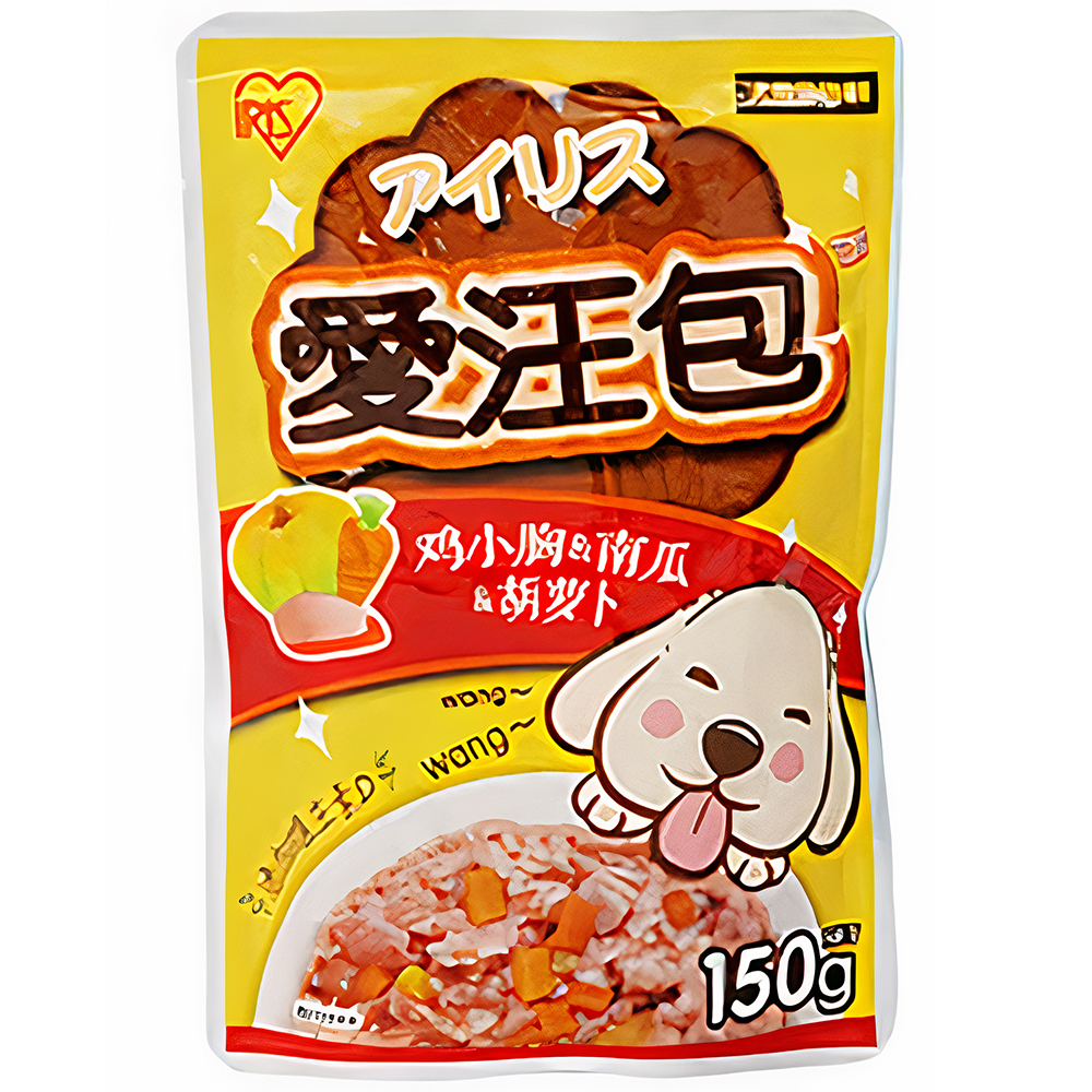 Pate cho chó trộn vị IRIS OHYAMA Aiwang Chicken Pumpkin Carrot