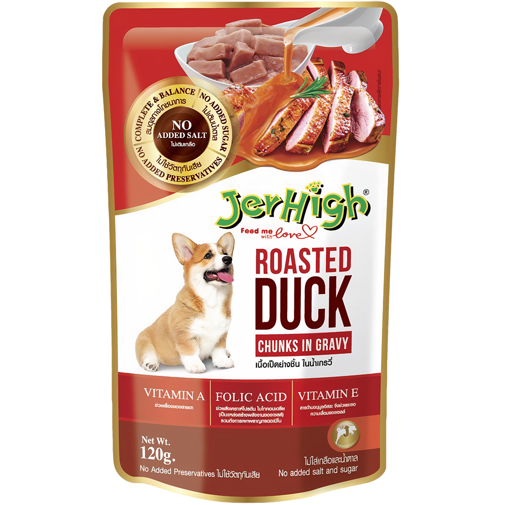 Pate cho chó vị vịt quay sốt nước thịt JERHIGH Roasted Duck Gravy