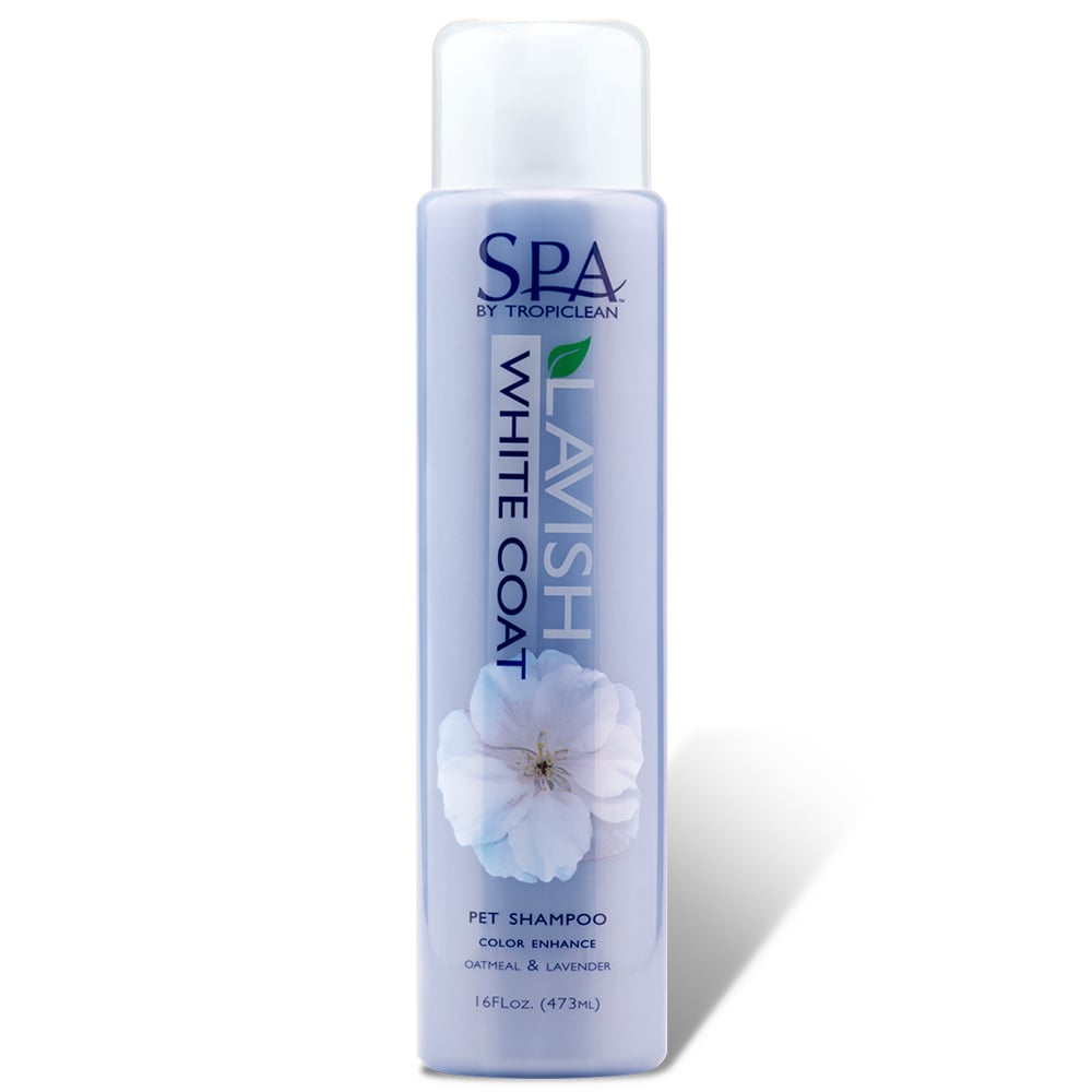 Sữa tắm cho chó mèo trắng lông TROPICLEAN Spa Lavish White Coat Pet Shampoo