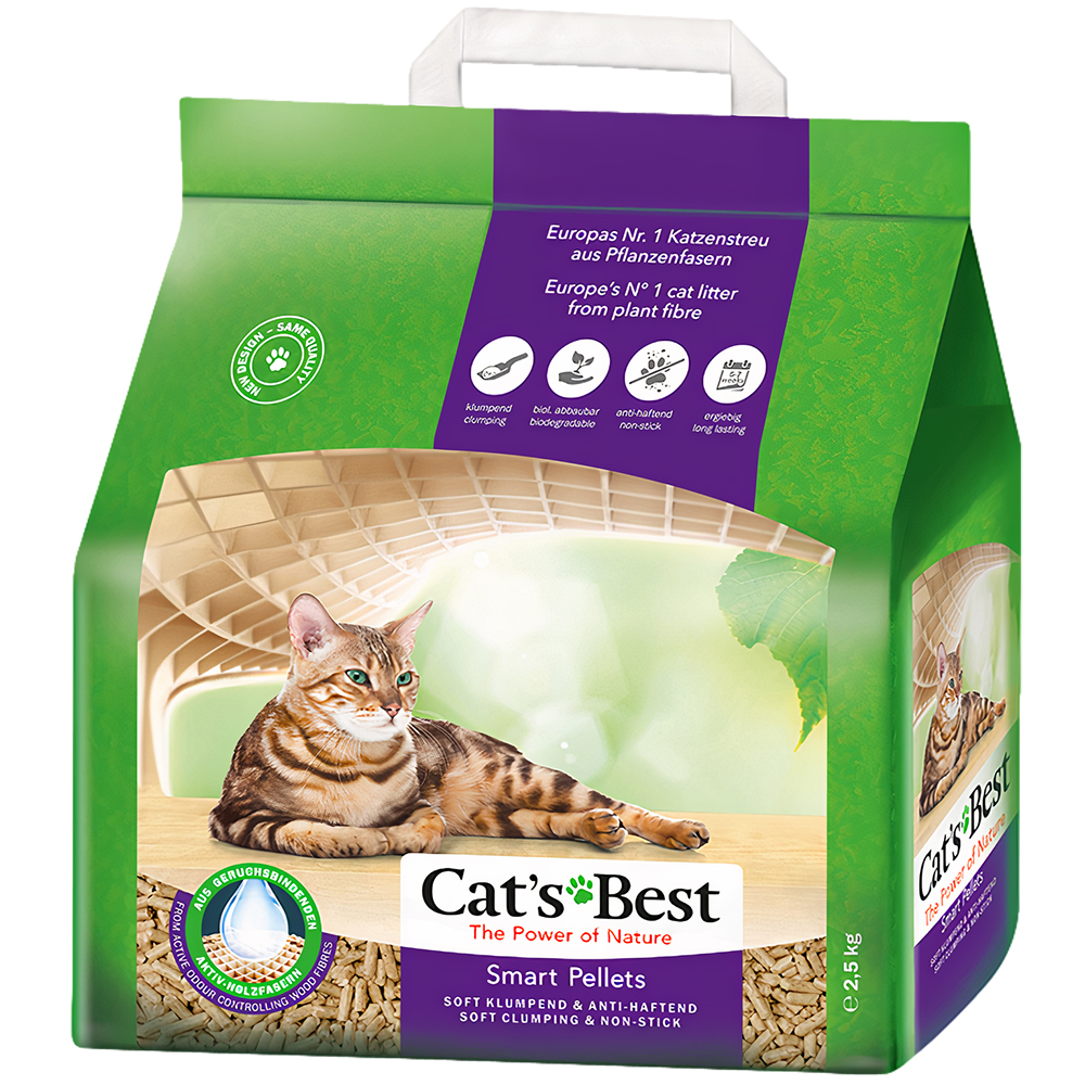 Cát vệ sinh hữu cơ cho mèo CAT'S BEST Smart Peppets