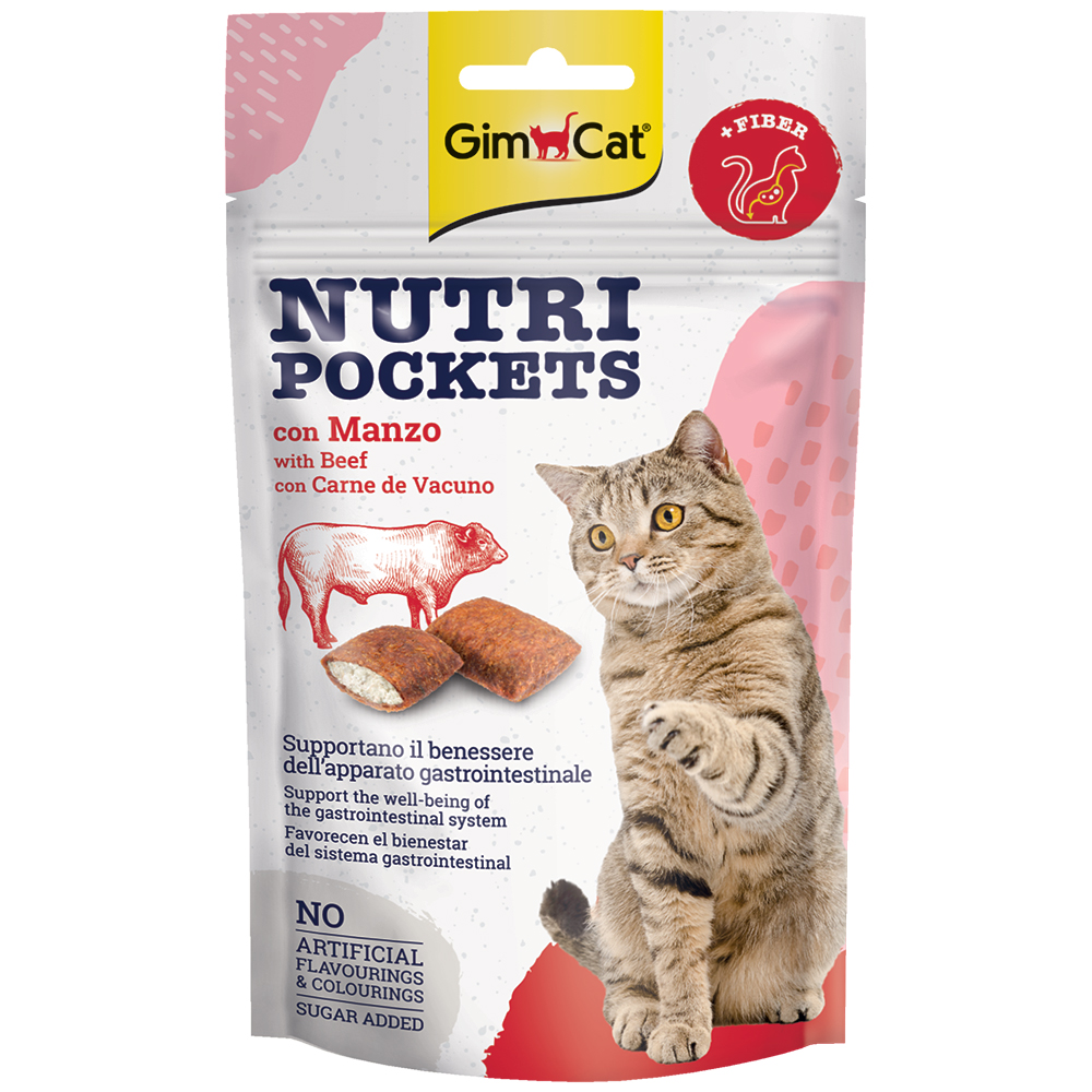 Snack bánh thưởng cho mèo GIMCAT Nutri Pockets