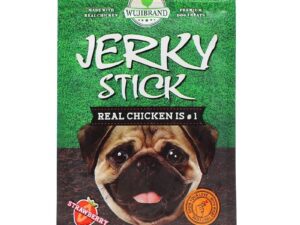 Bánh thưởng cho chó dạng que vị dâu WUJI Jerky Stick Strawberry Flavor