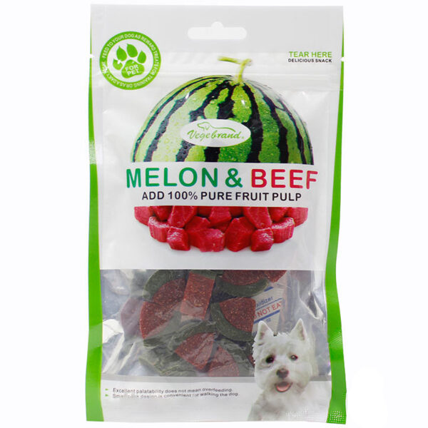 Bánh thưởng cho chó vị dưa hấu và thịt bò VEGEBRAND Melon & Beef