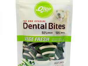 Bánh thưởng cho chó vị rau tươi VEGEBRAND Orgo Dental Bites Vege Fresh