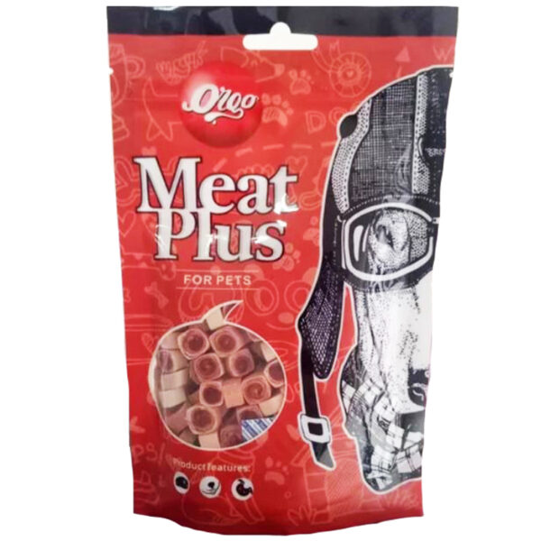 Xương cho chó vị thịt cắt hình khối VEGEBRAND Orgo Meat Plus Cube