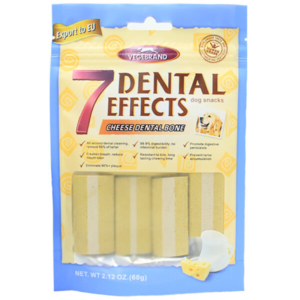 Xương gặm sạch răng cho chó vị phô mai VEGEBRAND 7 Dental Effects Cheese Dental Bone