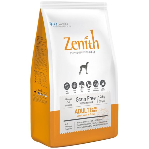 Thức ăn cho chó lớn hạt mềm ZENITH Adult Lamb Potato